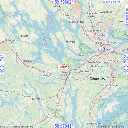Viksäter on map