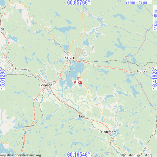 Vika on map