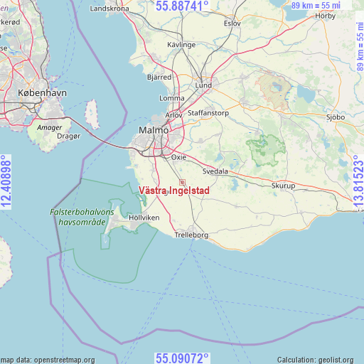 Västra Ingelstad on map