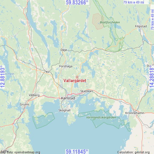 Vallargärdet on map