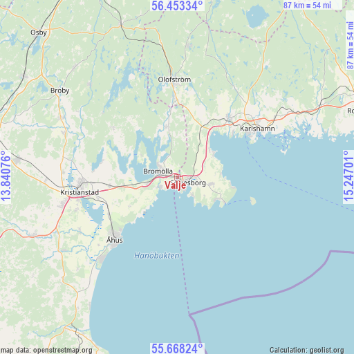 Valje on map