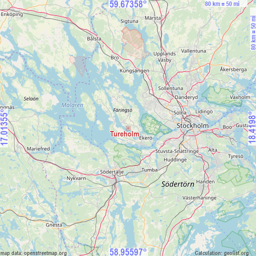 Tureholm on map