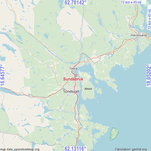 Sundsbruk on map