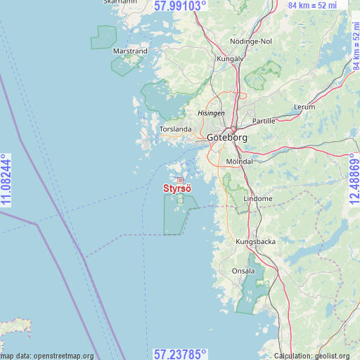 Styrsö on map