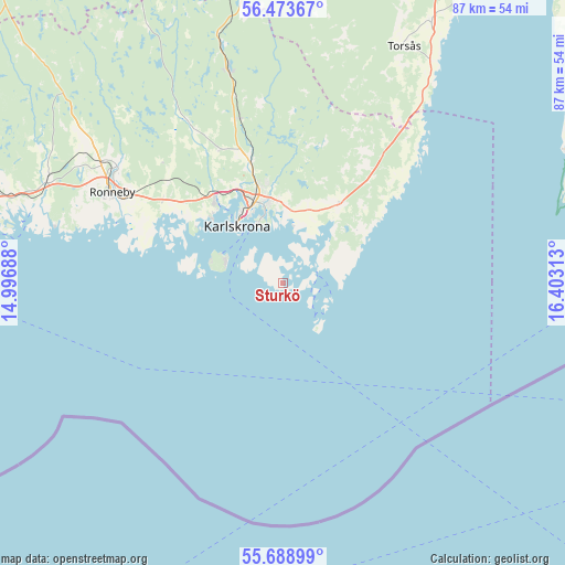 Sturkö on map