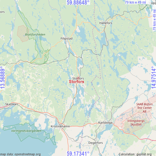 Storfors on map