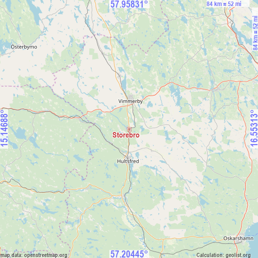 Storebro on map