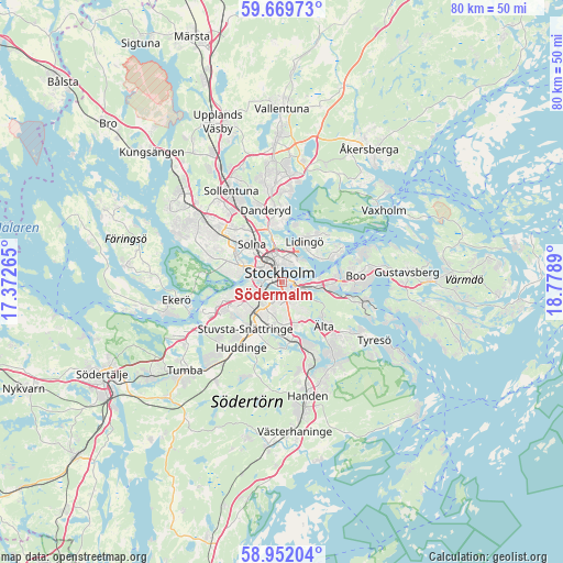 Södermalm on map