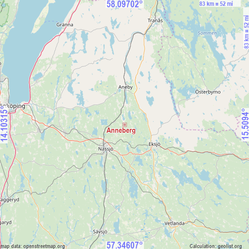 Anneberg on map