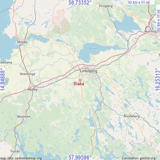 Slaka on map