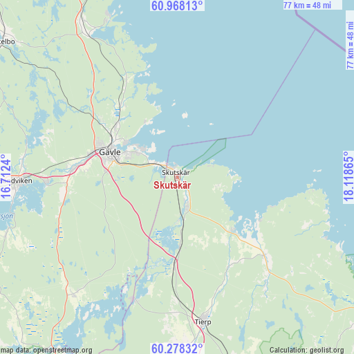 Skutskär on map