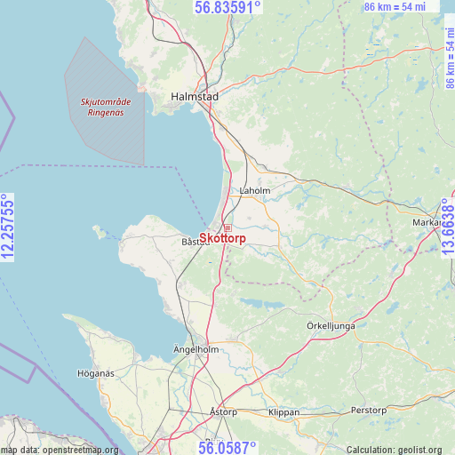Skottorp on map