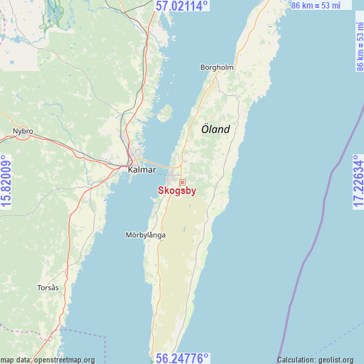 Skogsby on map