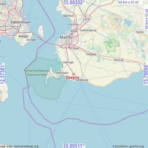 Skegrie on map