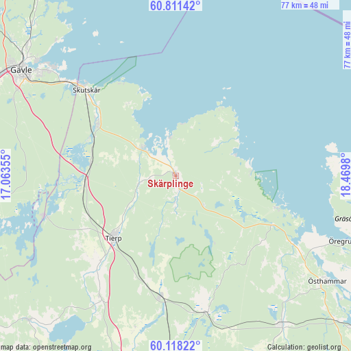 Skärplinge on map