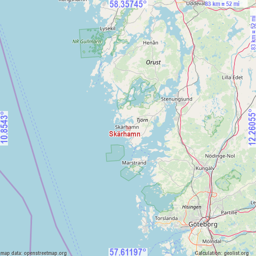 Skärhamn on map