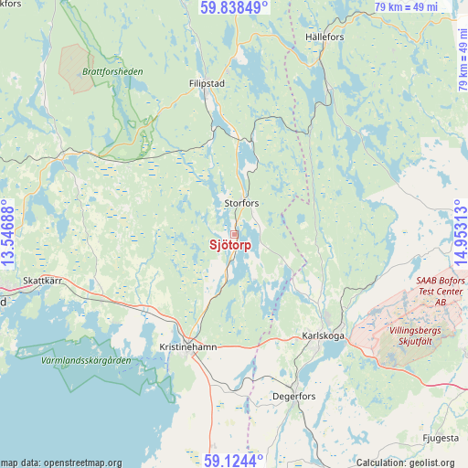 Sjötorp on map