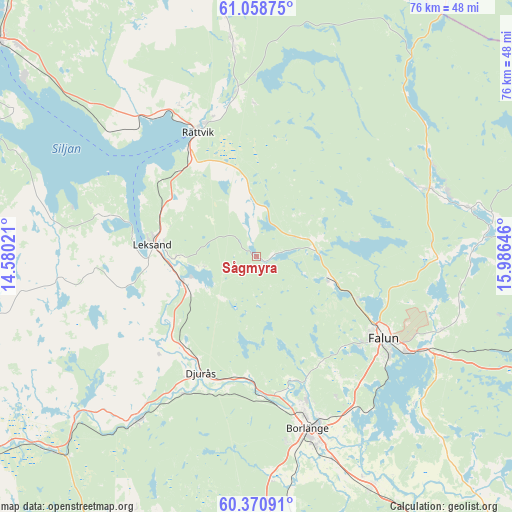 Sågmyra on map