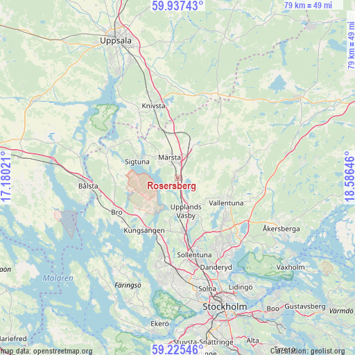Rosersberg on map