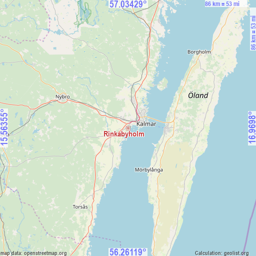 Rinkabyholm on map