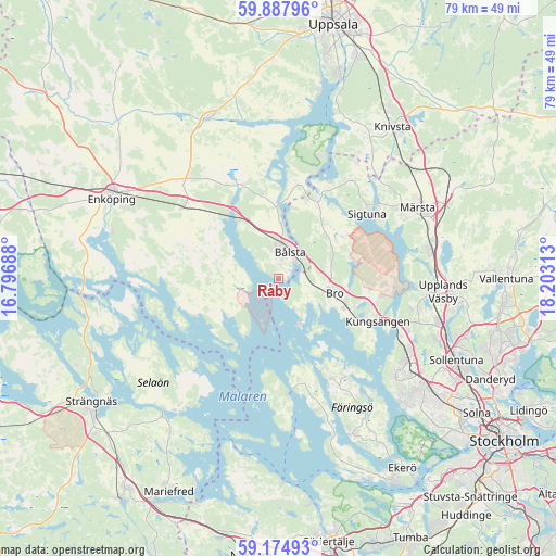 Råby on map