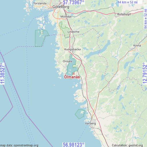 Ölmanäs on map