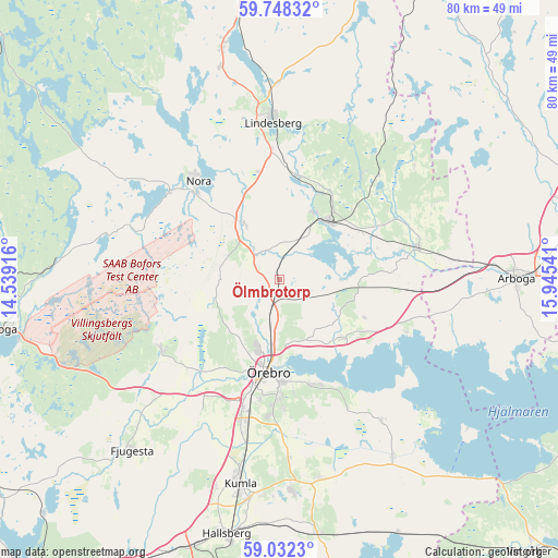 Ölmbrotorp on map