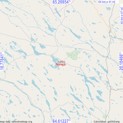 Norsjö on map