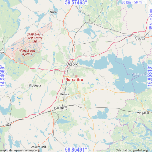 Norra Bro on map