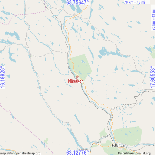 Näsåker on map