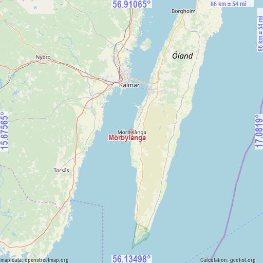 Mörbylånga on map
