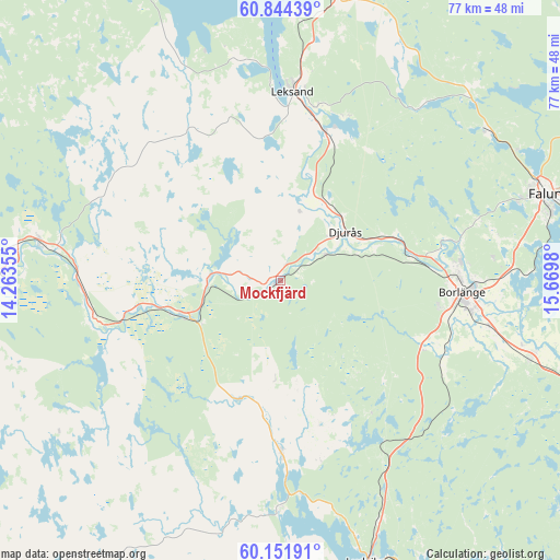 Mockfjärd on map