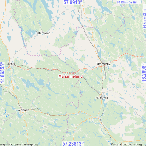 Mariannelund on map