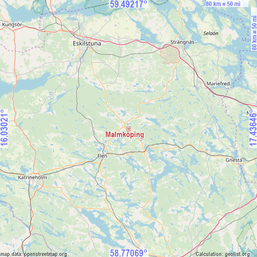 Malmköping on map