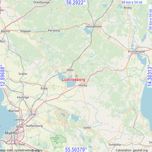 Ludvigsborg on map