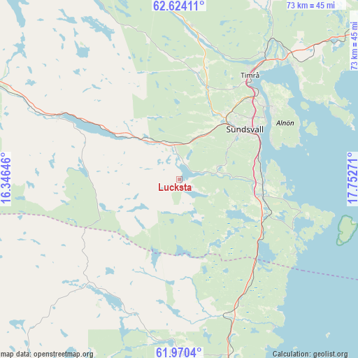 Lucksta on map
