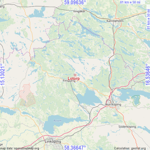 Lotorp on map