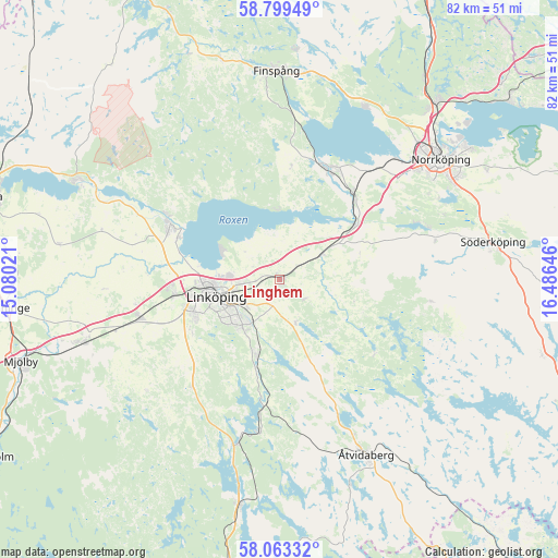Linghem on map