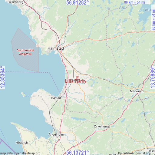 Lilla Tjärby on map