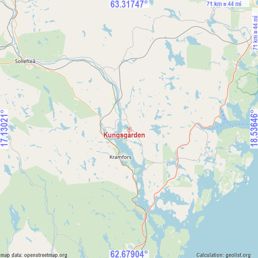 Kungsgården on map
