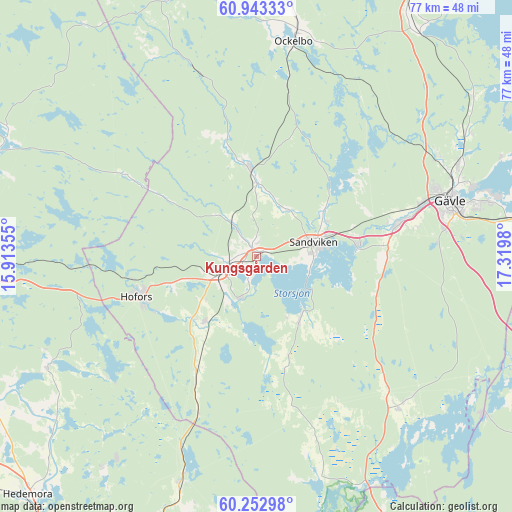 Kungsgården on map