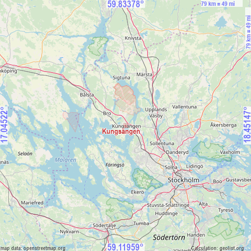 Kungsängen on map