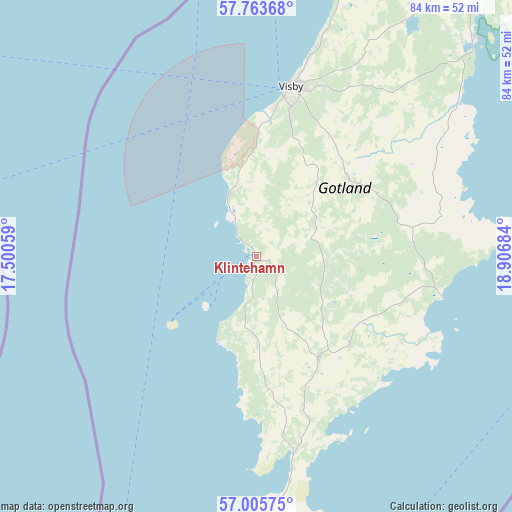 Klintehamn on map