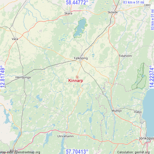 Kinnarp on map