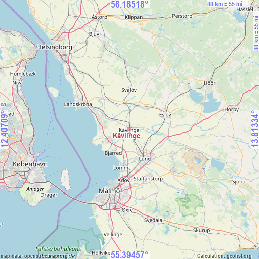 Kävlinge on map
