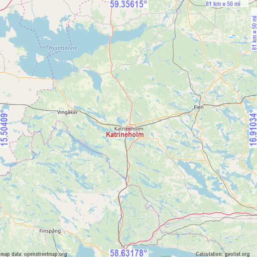 Katrineholm on map