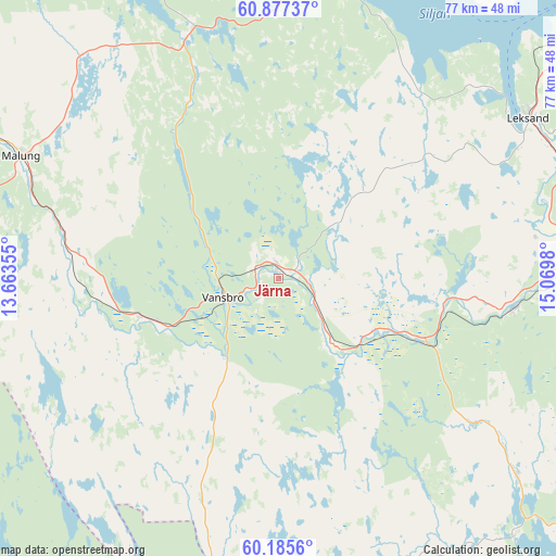 Järna on map