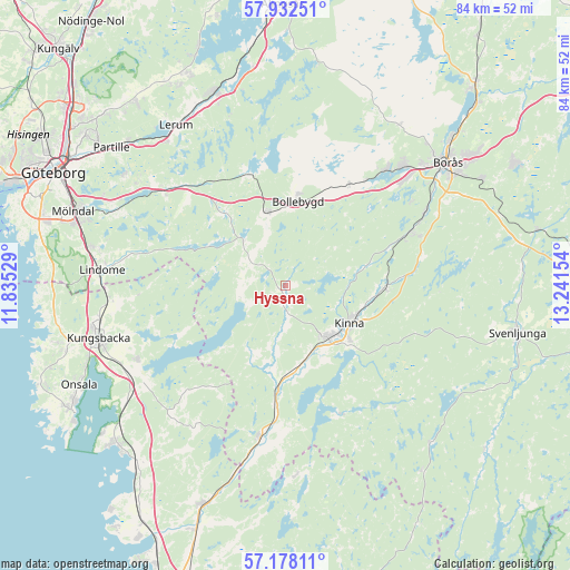 Hyssna on map