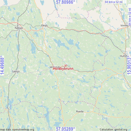 Holsbybrunn on map