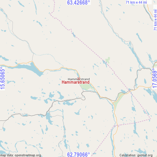 Hammarstrand on map
